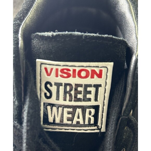 NIB Vision Street Wear Men's US 10 Suede Hi Top Retro BLACK BIG PATCH! 1986-1988 - Picture 9 of 13